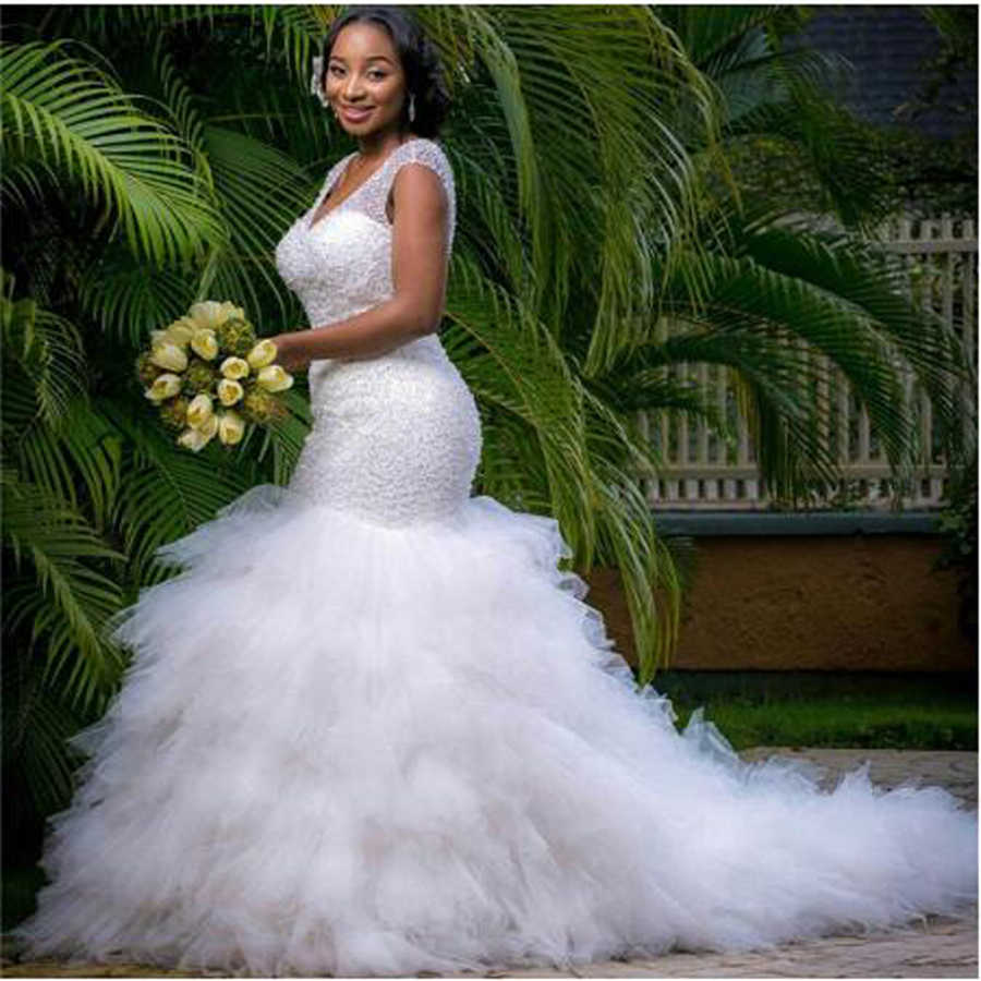 Sequin wedding gown sale