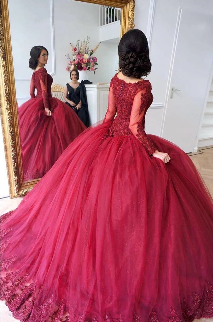 Buy Velvet Bridal Gown in Maroon Color  Appelle Fashion