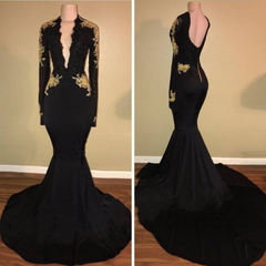 Black Gold Prom Dresses
