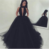 Black Ball Gown Prom Dresses
