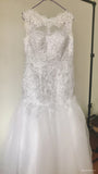 Custom Made Mermaid Lace Africa Wedding Dresses Long Appliques Gown