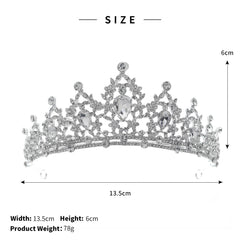 Cheap Shiny Quinceanera Crowns Crystal Bridal Tiara For Wedding Party