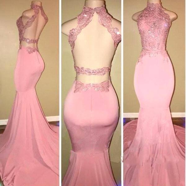 Pink evening gowns