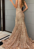 rose gold prom dresses