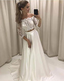 two piece lace bridal wear