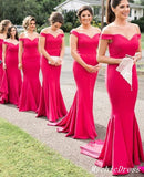 UK Red Bridesmaid Dresses 2023 Long Mermaid Boho Wedding Guest Dresses